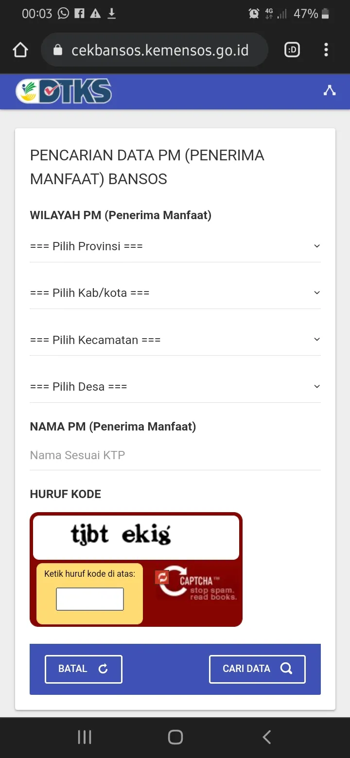 BLT Minyak Goreng Bakal Cair, Segera Cek Nama di Laman DTKS Website Kemensos