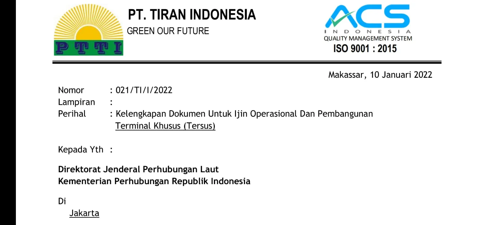PT. Tiran Indonesia Sebut Izin Tersus/Jety Lengkap # Pemkab Morowali dan PT Tiran Sepakat Soal Hak dan Kewajiban