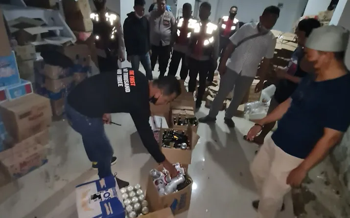 Lagi, Polisi Baubau Sita Belasan Ribu Liter Miras