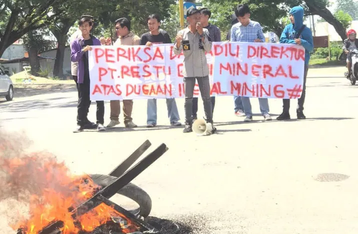 GAM Beraksi di Mapolres Konawe, Desak Periksa PT RBM Atas Dugaan Ilegal Mining