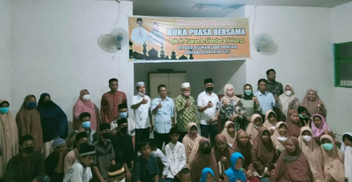 Dulang Pahala, Keluarga H Yusran Silondae Buka Puasa Bersama di Panti Asuhan Sabri