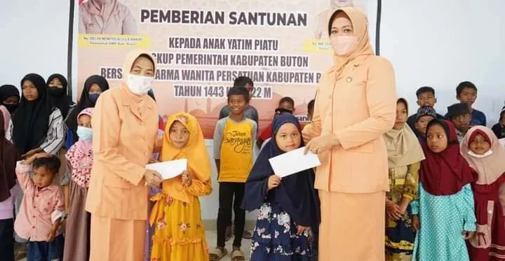 DWP Kabupaten Buton Santuni Anak Yatim Piatu