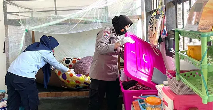 Lapas Perempuan Kelas III Kendari Gandeng Polsek Baruga Gelar Razia Blok Napi