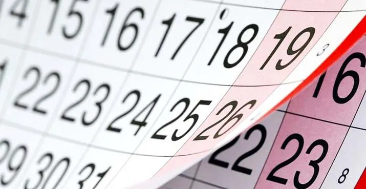 Ilustrasi libur. kalender, tanggal, cuti