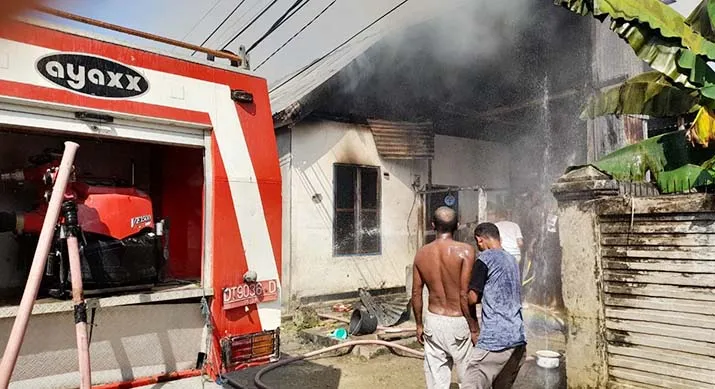 Tengah Tidur, Kasim Nyaris Terbakar Bersama Rumahnya