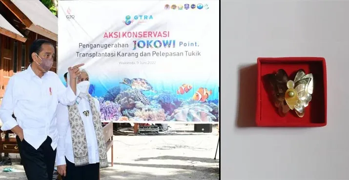 Bros Kulit Kerang Asal Baubau Diborong Ibu Negara Iriana Jokowi