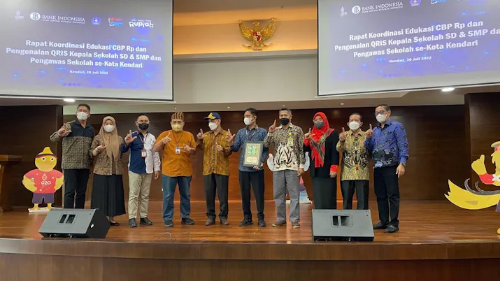 Edukasi Kepala SD dan SMP soal CBP Rupiah, BI Sultra Ingin Transaksi Nontunai Diberlakukan di Sekolah