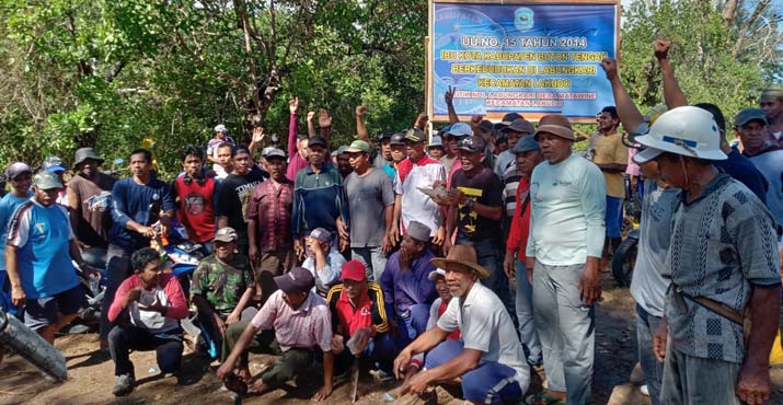 Dukung Pembangunan Perkantoran di Labungkari, Warga Antusias Bersihkan Akses Jalan