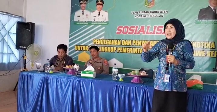 Peringati HANI 2022, 75 ASN Kabupaten Konkep Ikuti Sosialisasi Bahaya Narkoba