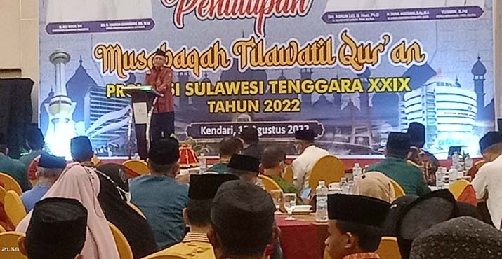 Wakil Gubernur Sultra Resmi Tutup MTQ Sultra ke-29
