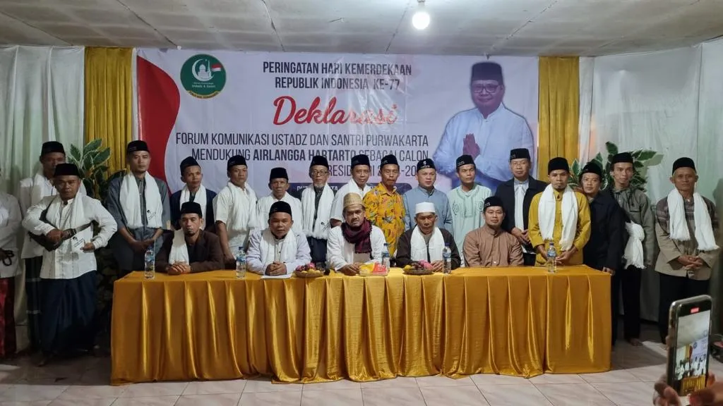 Forum Ustaz dan Santri Purwakarta Dukung Airlangga Hartarto Maju Capres 2024
