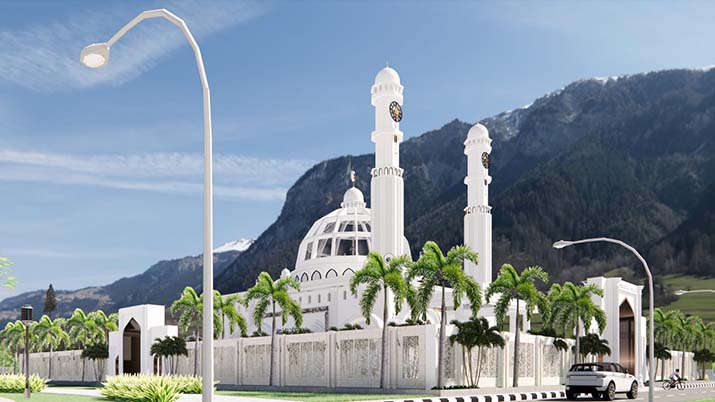 Rancangan pembangunan Masjid Al-Ikhsan Tanggobu. Foto: Istimewa