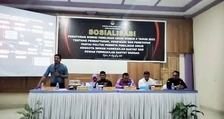 Menatap Kesiapan Pemilu, KPU Muna Sosilaisasi PKPU Nomor 4 Tahun 2022