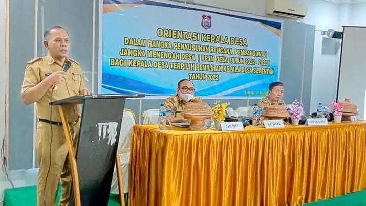 Wujudkan Visi dan Misi, 39 Kepala Desa di Butur jadi Peserta Orientasi RPJMD