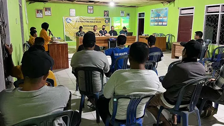 KKN TEMATIK: Sosialisasi Peran Kelembagaan Mahasiswa UHO Dalam Pengelolaan Lingkungan Berbasis Konservasi Hutan dan Lahan