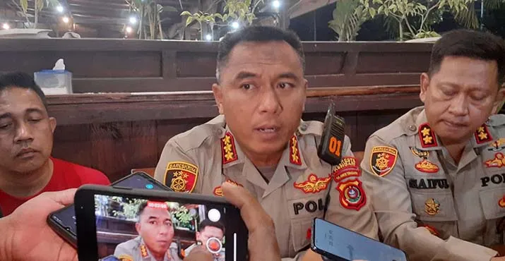 Kapolresta Kendari, Kombes Pol, M. Eka Faturrahman (tengah). Foto: Sunarto/Detiksultra