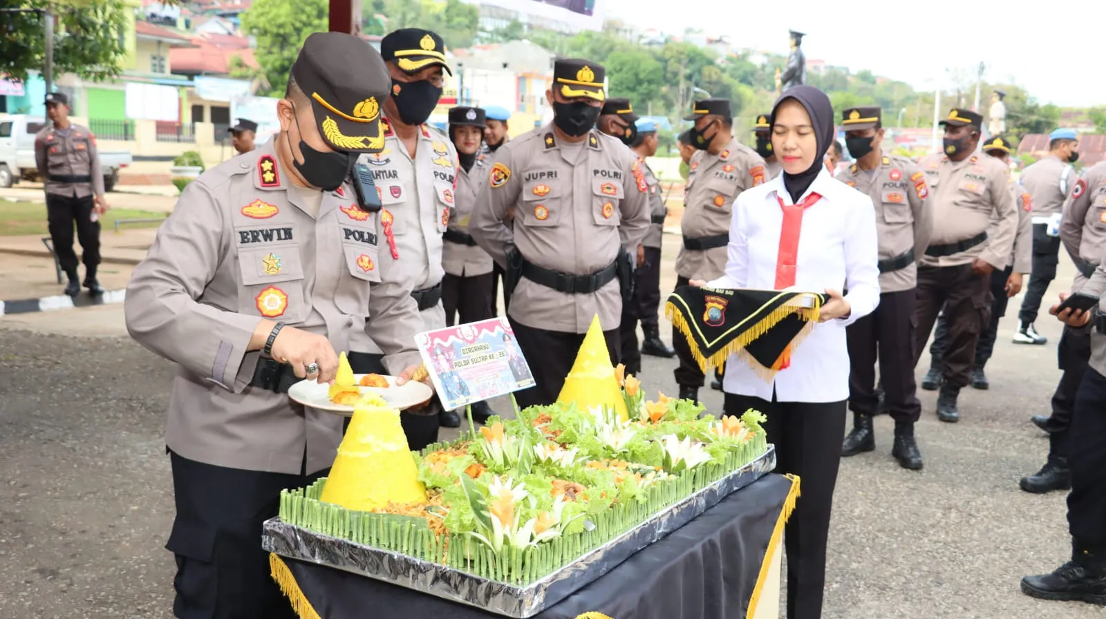 Peringati HUT Polda ke-26, Kapolres Baubau Sampaikan Tiga Pesan Kapolda Sultra