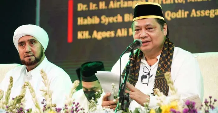 Hadiri Haul Kiai Ageng Gribig, Airlangga: Ini Pesan Orang Tua dan Buyut Kami