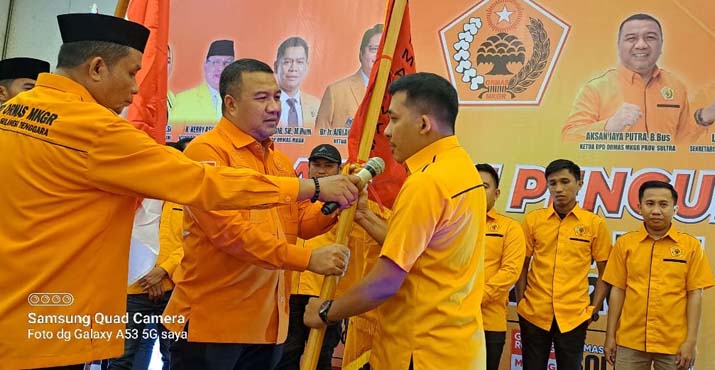 Ketua DPD Ormas MKGR Sultra Kukuhkan dan Lantik Pengurus Ormas MKGR Konawe