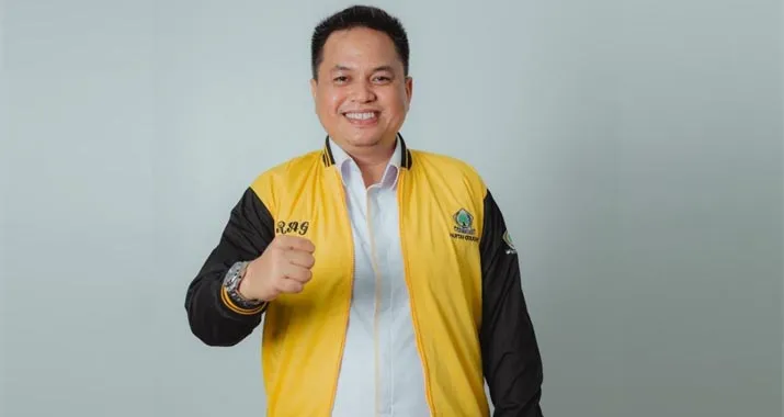Ketua Panitia Jalan Sehat DPD I Partai Golkar Sultra, Rusmin Abdul Gani. Foto: Sunarto/Detiksultra.com