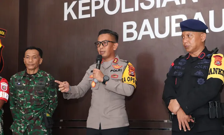 Jelang Pembukaan Porprov XIV, Polres Baubau Gelar Tactical Floor Game