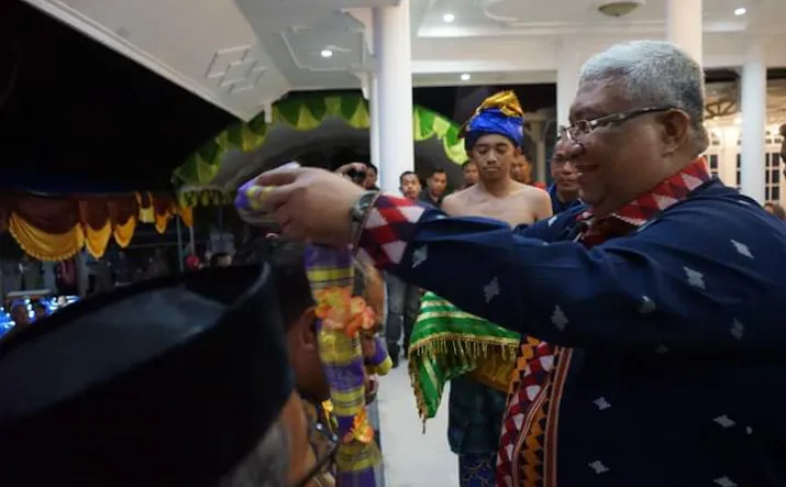Ali Mazi dalam acara gala dinner Porprov Sultra. Foto: Istimewa