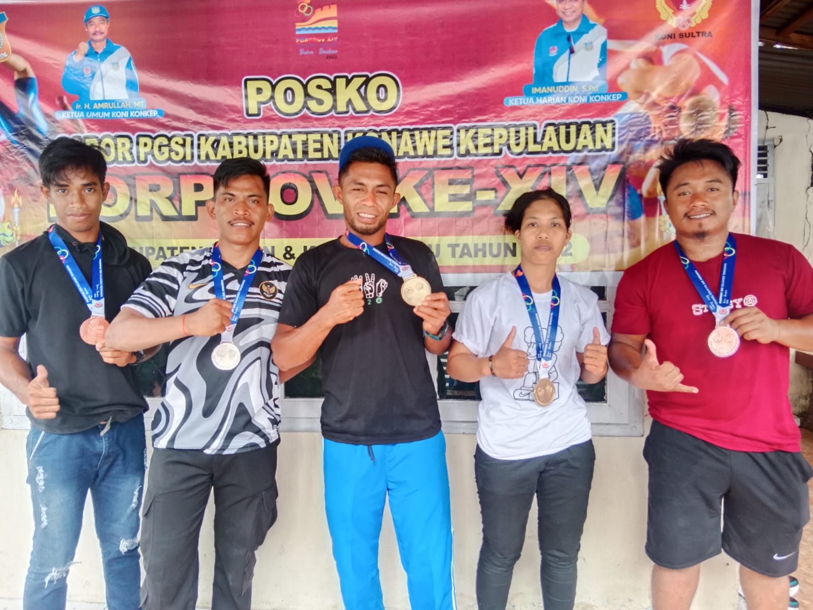 Cerita Dua Karyawan Tambang di Konkep Sukses Raih Medali di Porprov Sultra