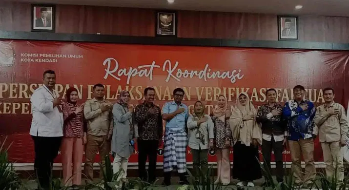 Rakor Persiapan Verifikasi Faktual Parpol di Gelar KPU Kendari