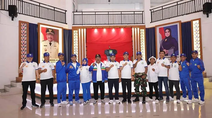 Pj Bupati dan DPRD Melepas Kontingen Porprov Kabupaten Bombana