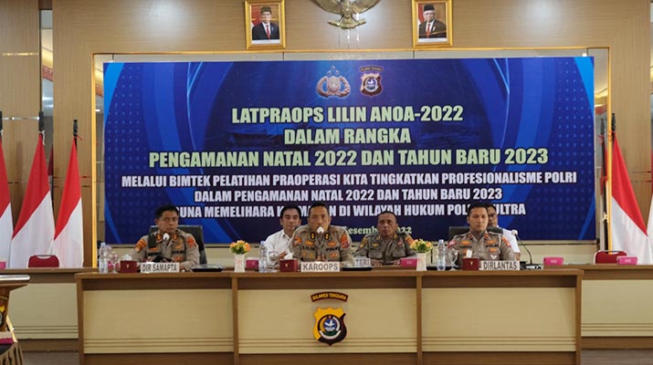 Polda Sultra Gelar Latihan Pra Ops Lilin Anoa 2022