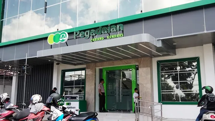 Kantor Pegadaian Cabang Kendari (Foto : Muh Ridwan Kadir)