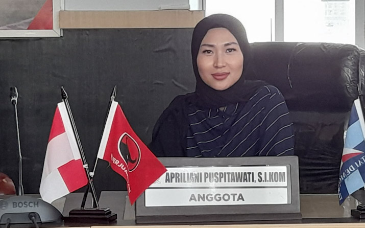 Anggota Komisi II DPRD Kendari, Apriliani Puspitawati. Foto: Istimewa.