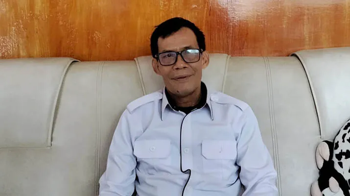 Kepala Bidang (Kabid) Ketahanan Ormas, Seni Budaya, Agama dan Ekonomi Kesbangpol Sultra, Hamdani Piabang. (Muh Ridwan Kadir/detiksultra.com)