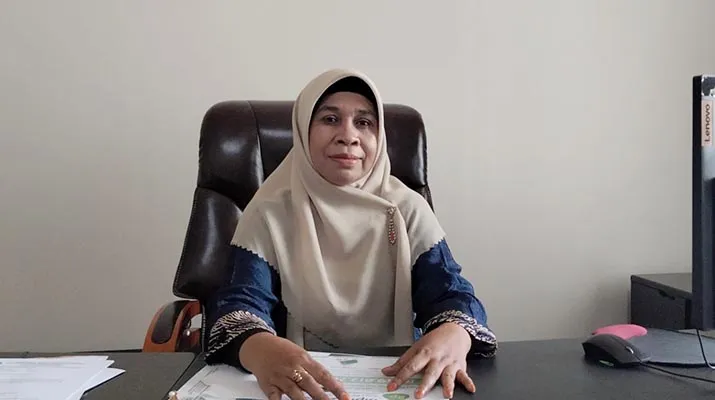 Kakanwil Kemenag Sultra diwakili Kabid Penyelenggaraan Haji dan Umrah, Marni