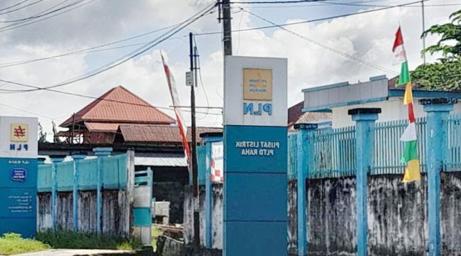 Kantor PLN ULP Raha berada di bilangan Jalan La Ode Abdul Kudus, Kelurahan Watonea, Kecamatan Katobu