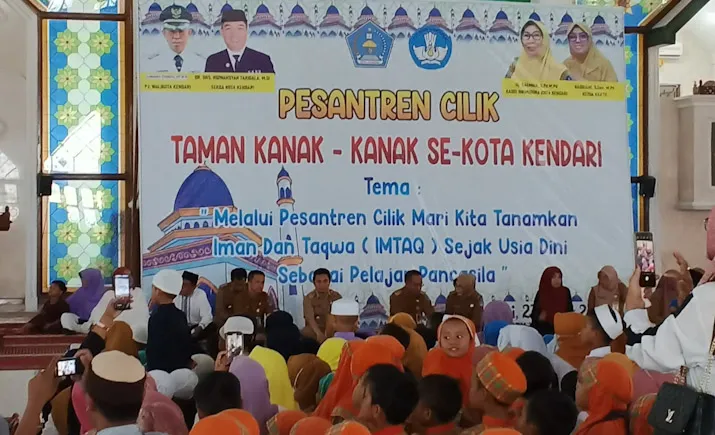 Ribuan Anak Ikuti Pesantren Cilik di  Masjid Al-Kautsar Kendari