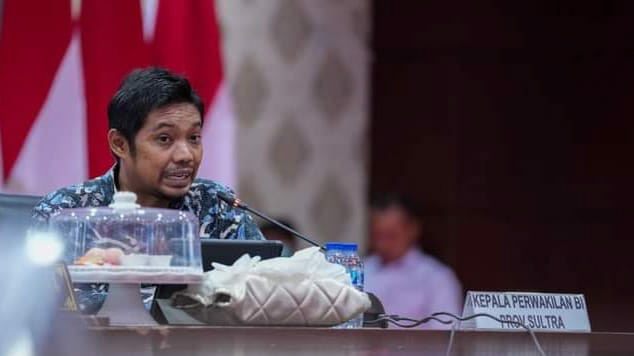 Deputi Kepala Bank Indonesia (BI) Sultra, Adik Afrinaldi. Foto: Istimewa.
