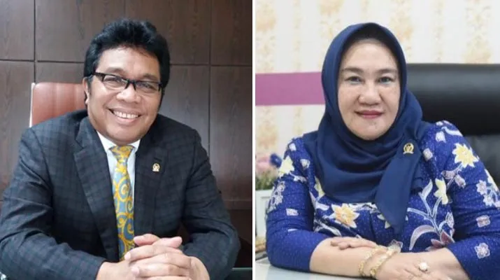 Ridwan Bae dan Tina Nur Alam. Dua figur yang dinilai potensial maju berpasangan di Pilgub Sultra. Foto: Istimewa
