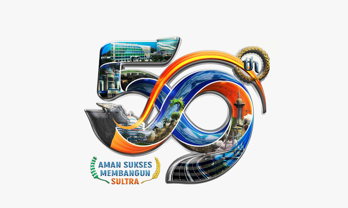 Logo Hari Ulang Tahun (HUT) ke-59 Provinsi Sultra. Foto: Istimewa.
