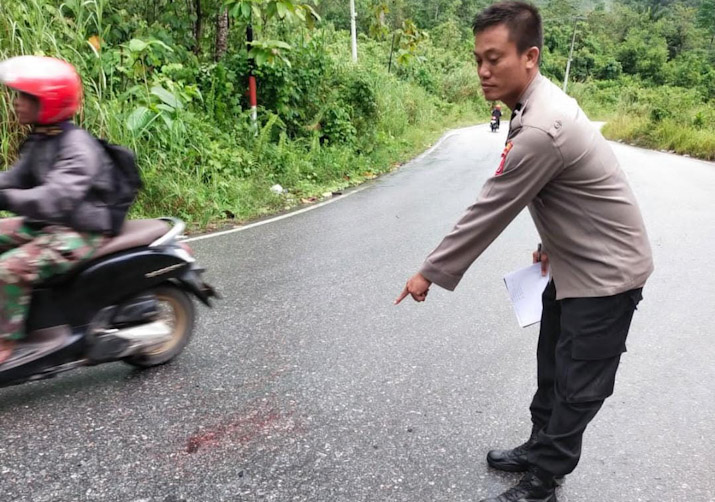 Sepeda Motor Bonceng Ibu Hamil Terlibat Kecelakaan dengan Truk, Satu Tewas