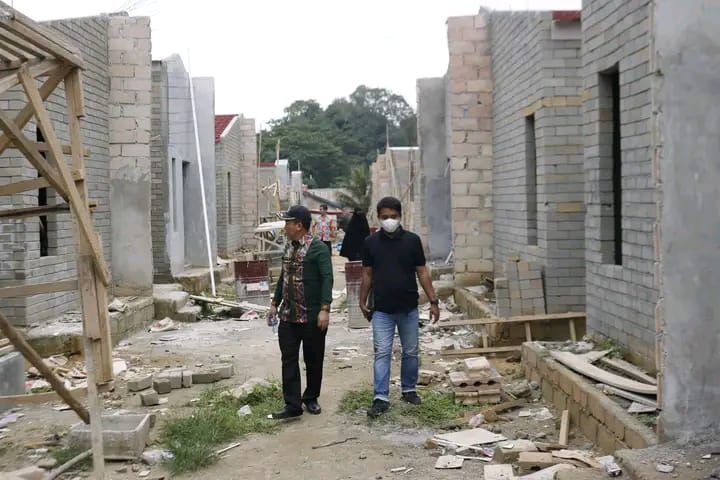 Progres Pembangunan Rumah Warga  Terdampak Kebakaran Capai 70 Persen