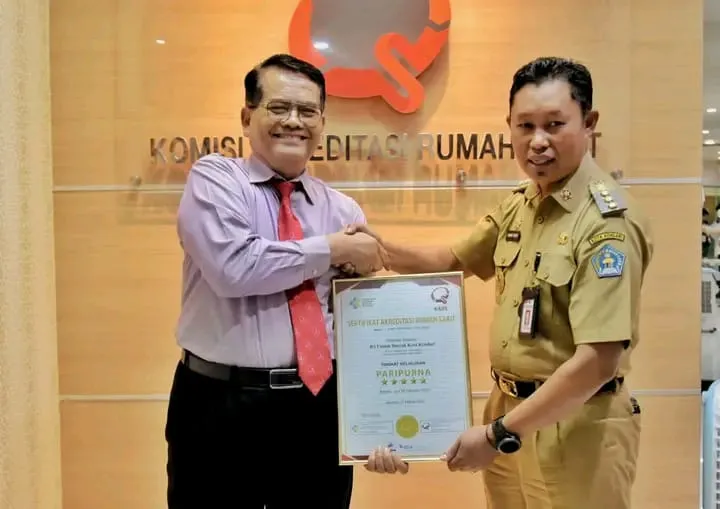 RSUD Kota Kendari Raih Predikat Paripurna dari KARS