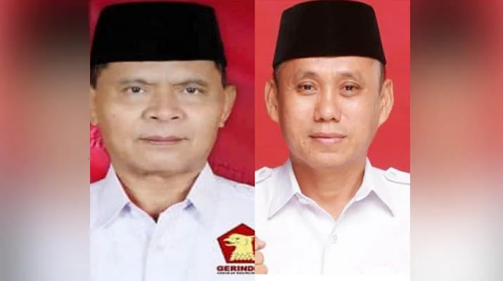 Marsekal Muda TNI, La Ode Barhim dan Sekertaris Partai Gerindra Sultra, Safarullah. Foto: istimewa