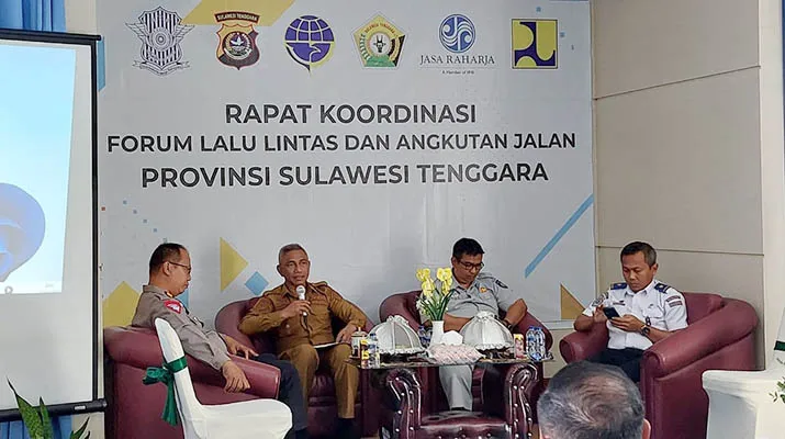 Dishub Sultra Gelar Rakor Forum LLAJ untuk Cegah Laka Lantas