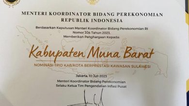 Photo of Masuk Nominasi TPID Berprestasi se-Sulawesi, Pemkab Mubar Raih Penghargaan dari Kemenko Perekonomian