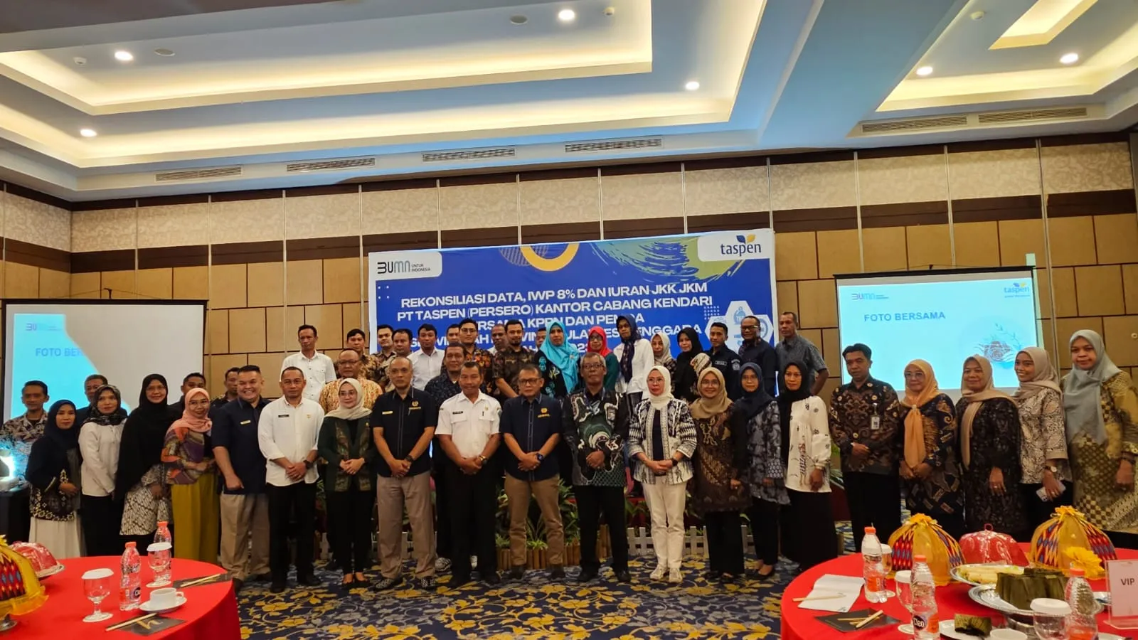 PT Taspen Kendari Adakan Rekonsiliasi Data IWP Bersama Pemda se-Sultra