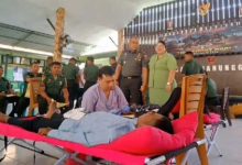 Photo of Sambut HUT TNI ke-78, Kodim 1413 Buton Gelar Donor Darah