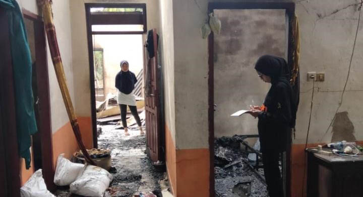Satu Rumah Warga di Mubar Terbakar, Kerugian Ditaksir Ratusan Juta