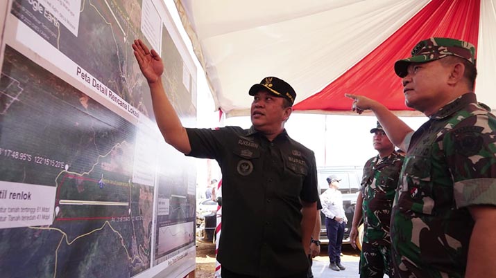 Jenderal Dudung Kunjungi Lokasi Pembangunan Skuadron di Langgikima Konut