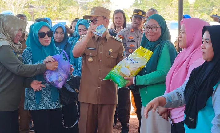 Jaga Stabilisasi Harga Pangan, Pemkab Konsel Gelar Gerakan Pangan Murah